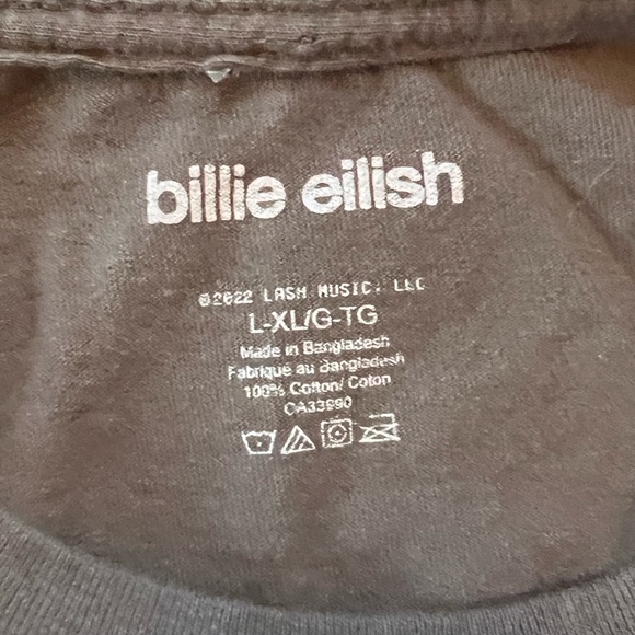 Grey Billie Eilish T-shirt - Picture 4 of 4